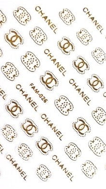 Chanel nail stickers