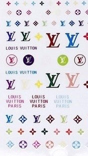 Louis Vuitton Nail Decals 6 Sheets